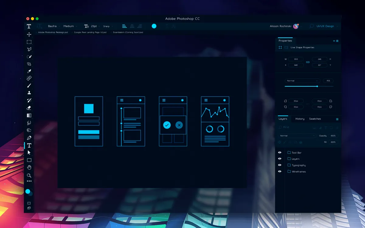 دوره اموزش فتوشاپ پیشرفته